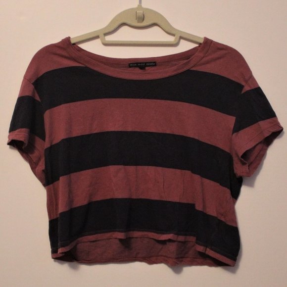 Striped cropped t shirt - Picture 1 of 1